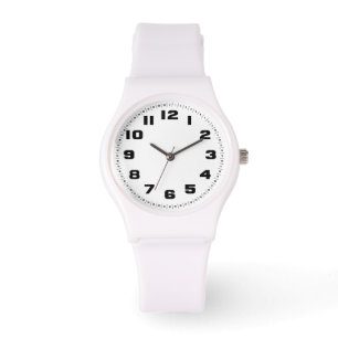 Vrouwen Sporty White Silicon Watch Horloge