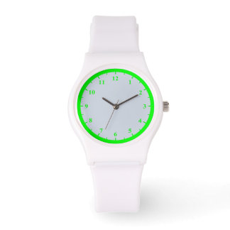 Vrouwen Sporty White Silicon Watch Horloge
