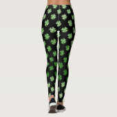 Vrouwen St. Patrick's Day Glitter Print Leggings (Achterkant)