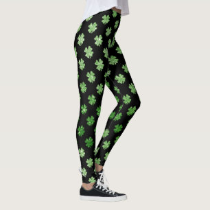 Vrouwen St. Patrick's Day Glitter Print Leggings