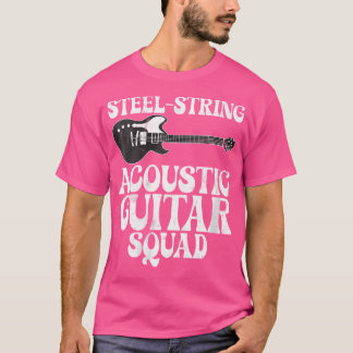 Vrouwen Staal String Akoestische Gitaar Instrument T-shirt