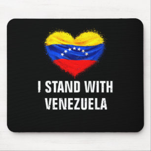 Vrouwen staan Venezuela vlag steun vrijheid Muismat