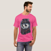 Vrouwen Steam Punk Pandabear Steampunk Art T-shirt (Voorkant volledig)