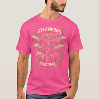 Vrouwen Steampunk Dragonfly Victoriaans Art Mechan T-shirt