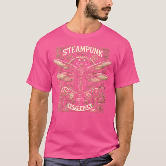 Vrouwen Steampunk Dragonfly Victoriaans Art Mechan T-shirt (Voorkant)