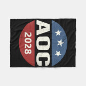 Vrouwen  Stem Alexandria Ocasio-cortez Presi Fleece Deken (Voorkant (Horizontaal))