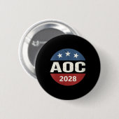 Vrouwen Stem Alexandria Ocasio-cortez Presi Ronde Button 5,7 Cm (Voorkant /achterkant)