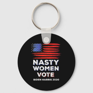 Vrouwen Stem Biden Harris 2020 USA Vlag Gift Sleutelhanger