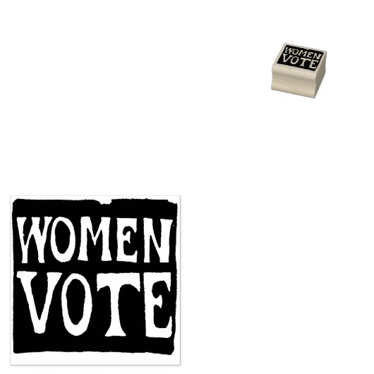 Vrouwen stembord rubberstempel (Gestempeld)