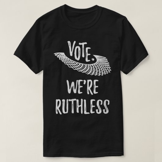 Vrouwen Stemmen we Ruthless VNeck1 T-shirt (Design voorkant)