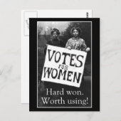 vrouwen Stemming Briefkaart (Voorkant / Achterkant)