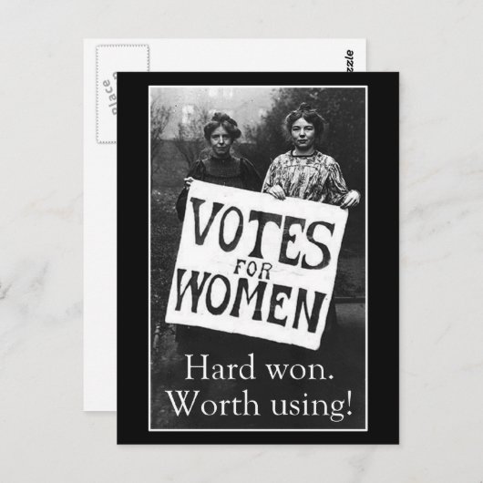  vrouwen Stemming Briefkaart (Voorkant / Achterkant)