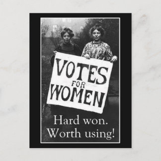 vrouwen Stemming Briefkaart