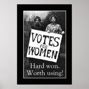  vrouwen Stemming Poster
