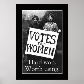  vrouwen Stemming Poster