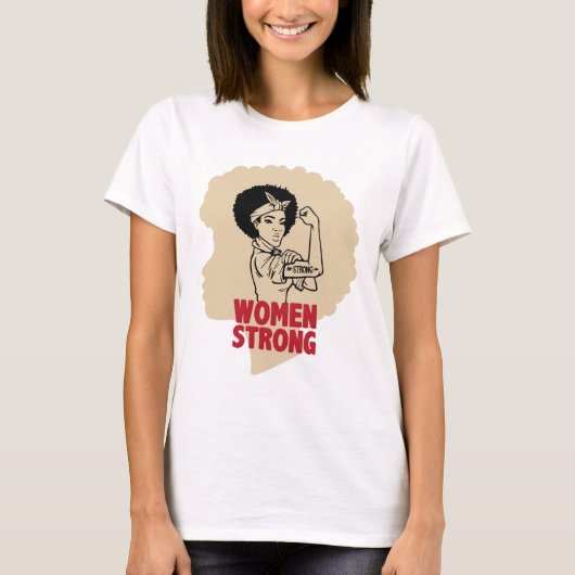 Vrouwen sterk t-shirt (Voorkant)