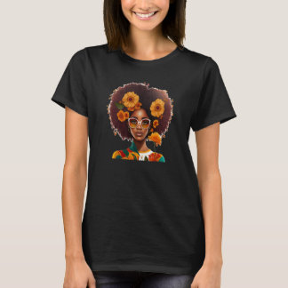 Vrouwen Sterke afro zwarte vrouwen Afrikaanse Amer T-shirt