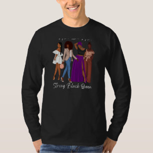 Vrouwen Sterke zwarte koninginnen Inspirerend Geze T-shirt
