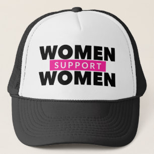 Vrouwen steunen vrouwelijke trucker pet