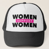 Vrouwen steunen vrouwelijke trucker trucker pet (Voorkant)