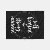 Vrouwen Stigma Vrij - Geestelijke Gezondheid Bewus Fleece Deken (Voorkant (Horizontaal))