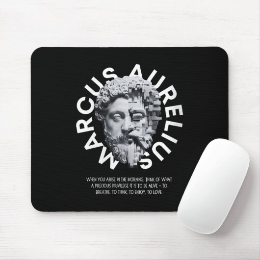 Vrouwen stoïcisme Marcus Aurelius Quote V-hals _1 Muismat (Met muis)