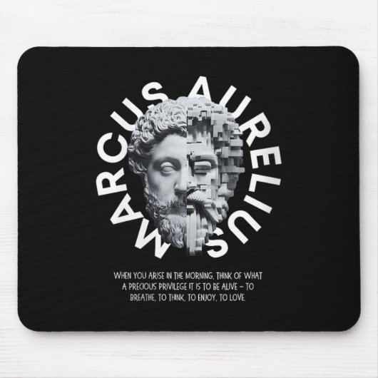Vrouwen stoïcisme Marcus Aurelius Quote V-hals _1 Muismat (Voorkant)
