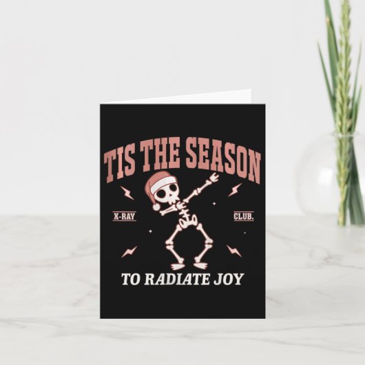 Vrouwen stralen Joy Road Tech Radiologist Kerstmis Kaart (Voorkant)