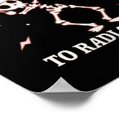 Vrouwen stralen Joy Road Tech Radiologist Kerstmis Poster (Hoek)