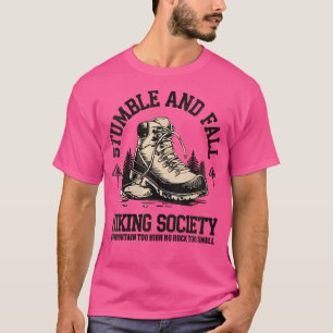 Vrouwen struikelen en Herfst wandelen samenleving T-shirt