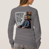 Vrouwen Succes Productiviteit Quote T-shirt (Achterkant)