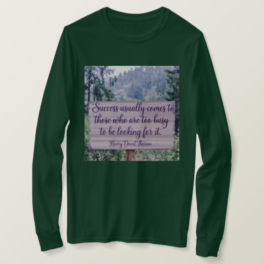 Vrouwen Succes Thoreau Quote T-shirt (Design voorkant)