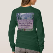 Vrouwen Succes Thoreau Quote T-shirt (Achterkant)