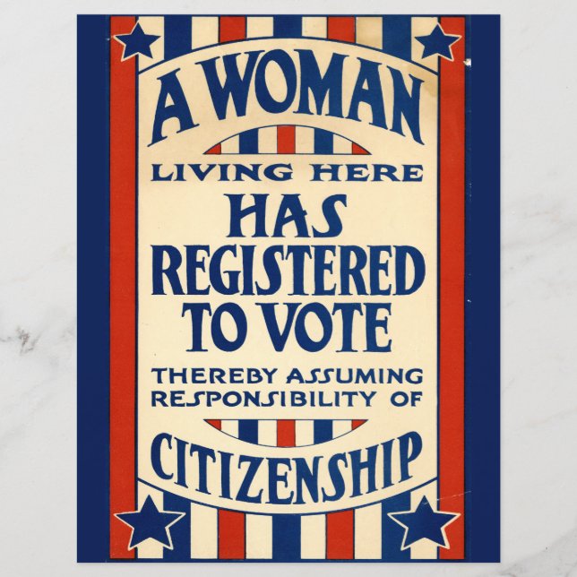  Vrouwen Suffragette Scrapbook Papier (Voorkant)