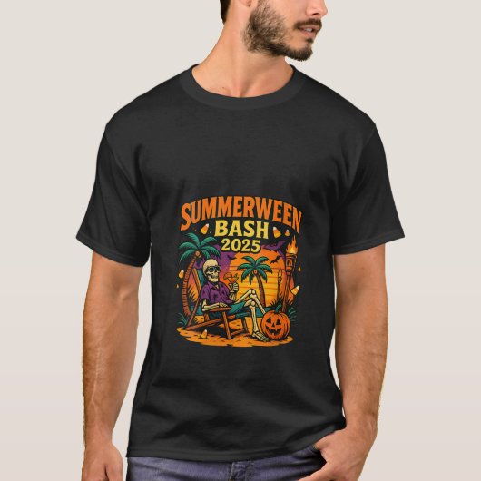 Vrouwen SummerWeen Bash 2025 Skeleton Beach Party  T-shirt (Voorkant)