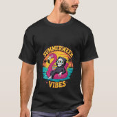 Vrouwen Summerween Vibes Skeleton Flamingo Float S T-shirt (Voorkant)