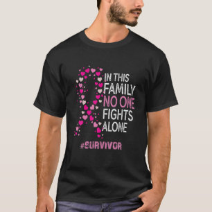 Vrouwen Survivor Pink Ribbon Breast Cancer Bewusth T-shirt