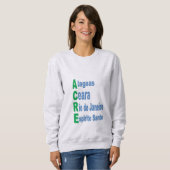 Vrouwen Sweatshirt ash BRAZILIË TOERISME (Voorkant volledig)