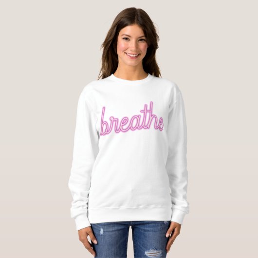 Vrouwen sweatshirt "Breath" (Voorkant volledig)