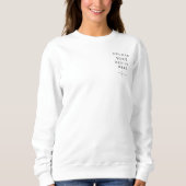 Vrouwen sweatshirt - Doe het zelf (Voorkant)