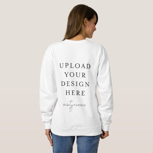 Vrouwen sweatshirt - Doe het zelf (Achterkant volledig)