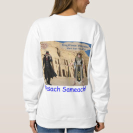 Vrouwen sweatshirt. Gelukkig Pascha. loris/aap Trui