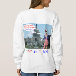 Vrouwen sweatshirt. Gelukkige 4e. rat/unclesam Trui