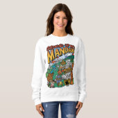 Vrouwen sweatshirt "Opgroeien in Mandan" (Voorkant volledig)