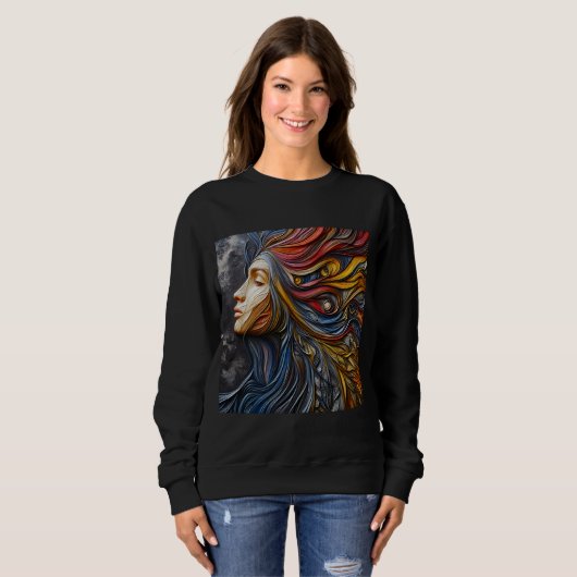 Vrouwen Sweatshirts Art Expression 6 Trui (Voorkant volledig)