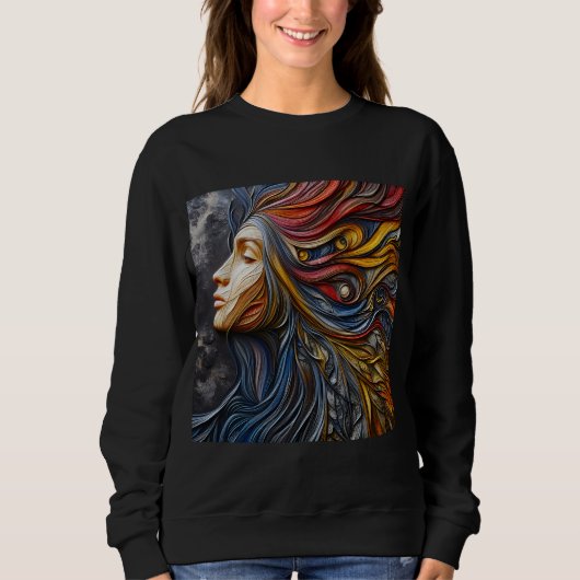 Vrouwen Sweatshirts Art Expression 6 Trui (Voorkant)