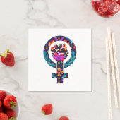 Vrouwen Symbool feministisch feminisme Girl Power  Servet (Insitu)