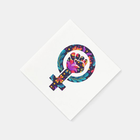 Vrouwen Symbool feministisch feminisme Girl Power Servet (Hoek)