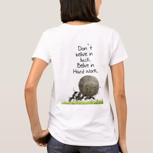 Vrouwen T-shirt (Achterkant)