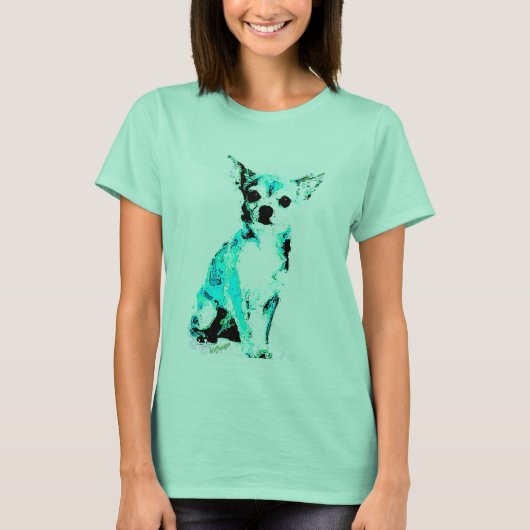 Vrouwen T-shirt Blue Chiwawa (Voorkant)